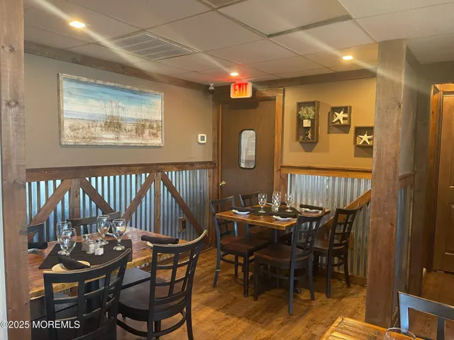 a view of a fireplace and a cars on the wall