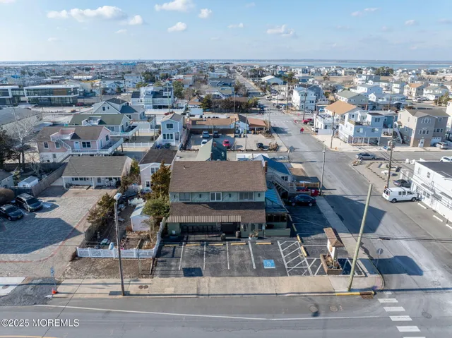 an aerial view of a city