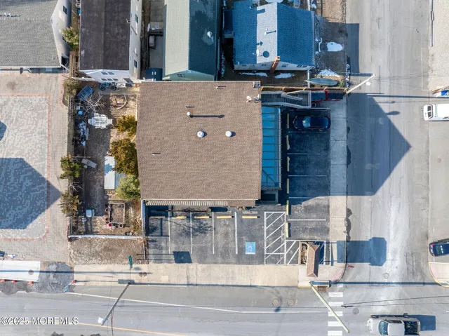 an aerial view of a city