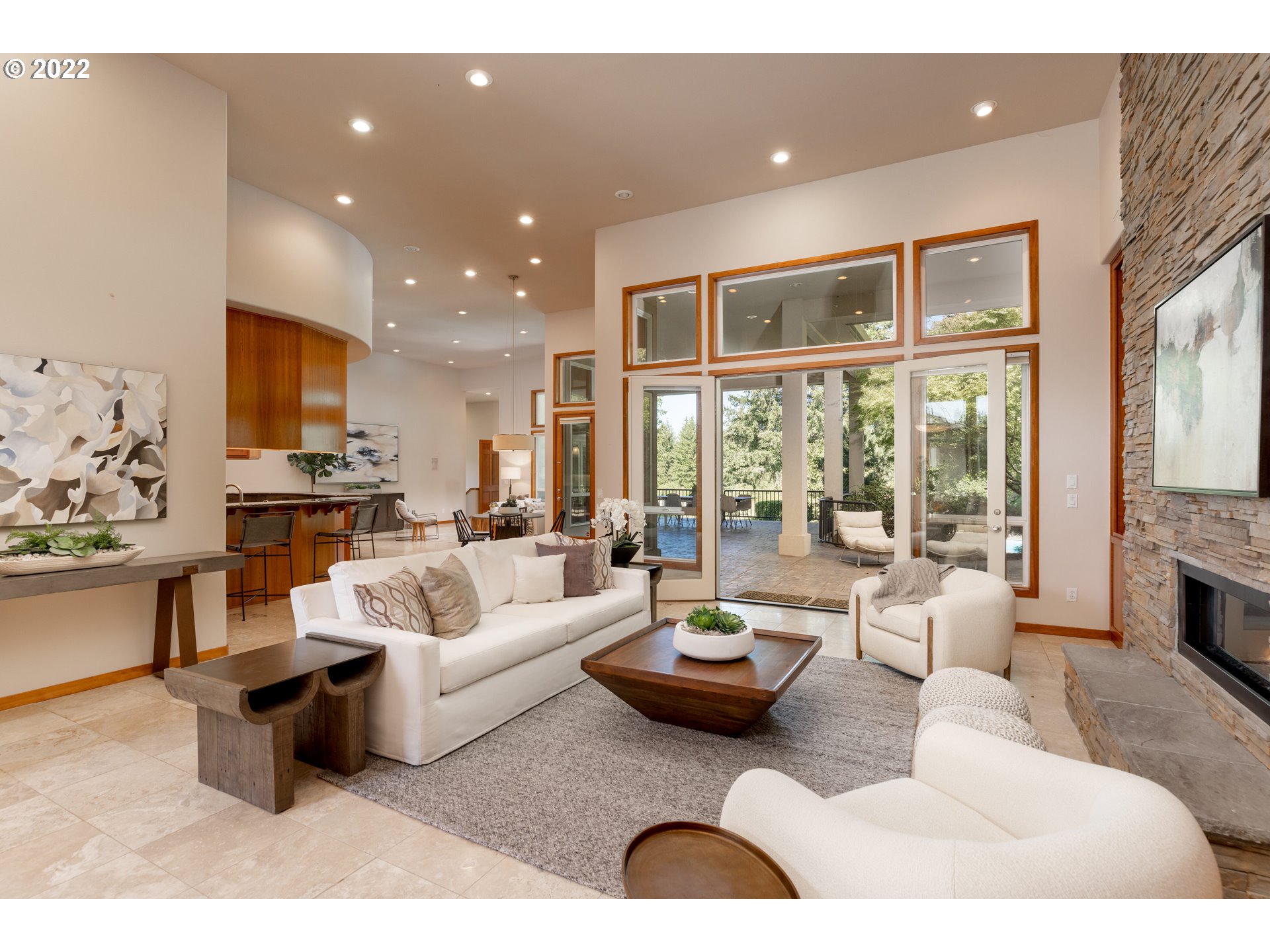 6228 Northwest El Rey Drive Camas, WA 98607 - Photo 8 of 32 a living room with furniture fireplace and a large window