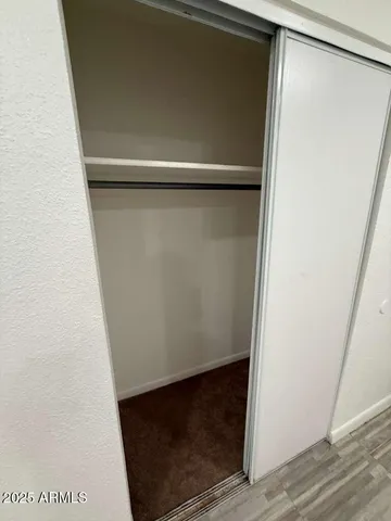 a close view of walk in closet