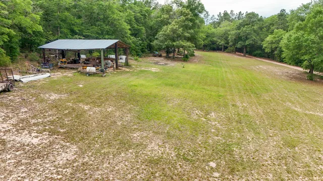 a view of yard with green space
