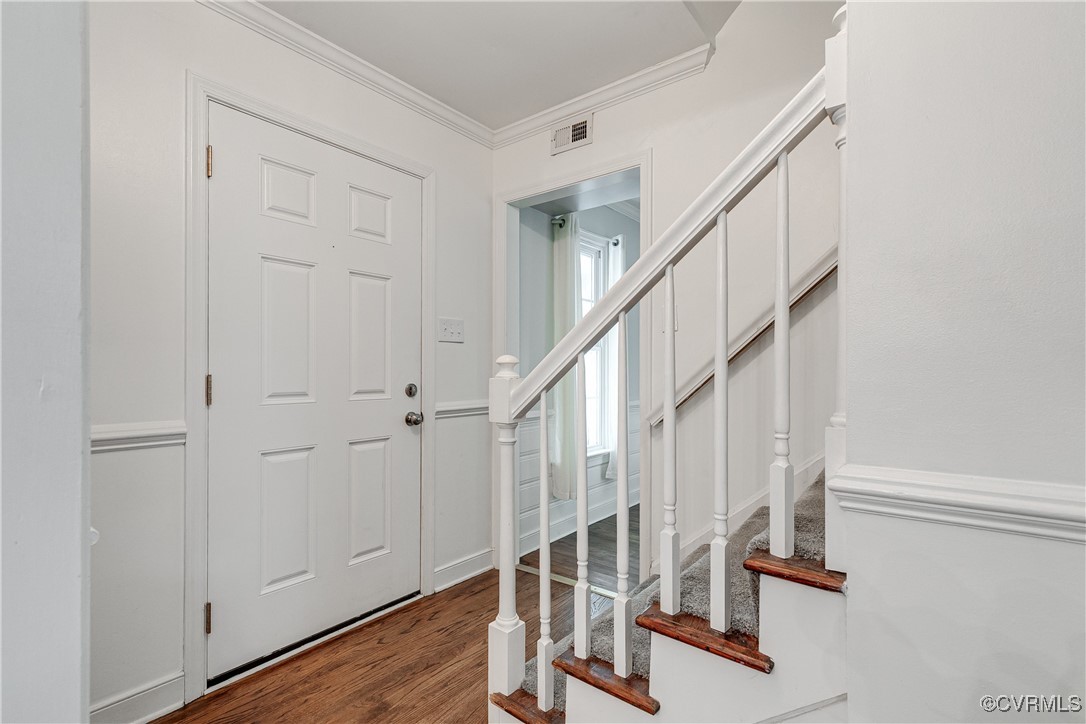13906 Barnes Spring Road Midlothian, VA 23112 - Photo 7 of 45 a view of entryway with wooden floor