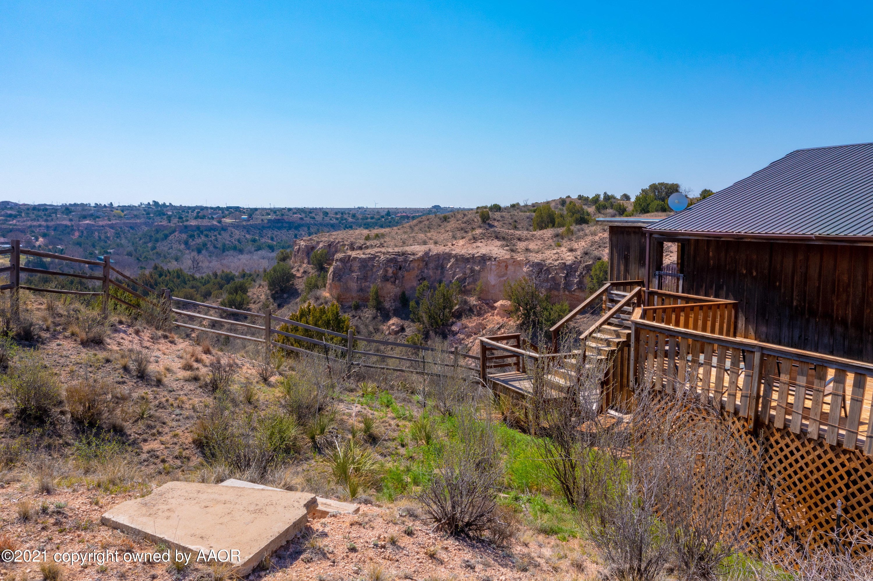 723 McKenzie Road Amarillo, TX 79118 - Photo 12 of 37 Side view of canyon (aerial)