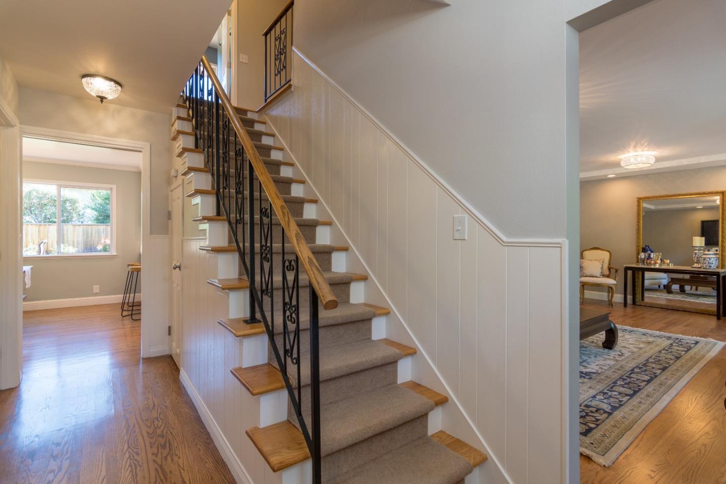 115 Belcrest Drive Los Gatos, CA 95032 - Photo 16 of 30 a view of entryway and hall with wooden floor
