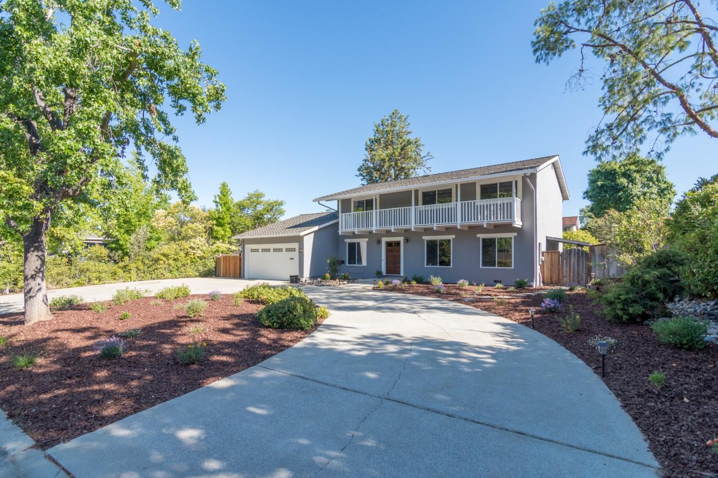 115 Belcrest Drive Los Gatos, CA 95032 - Photo 2 of 30 a view of a house with a tree and a yard