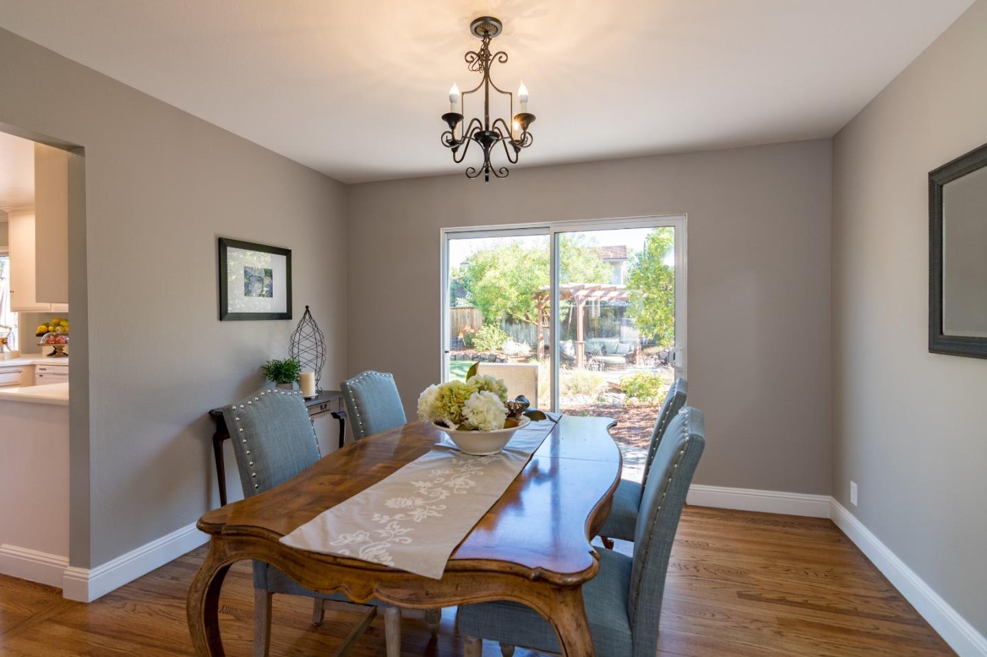 115 Belcrest Drive Los Gatos, CA 95032 - Photo 10 of 30 a view of a dining room with furniture window and wooden floor