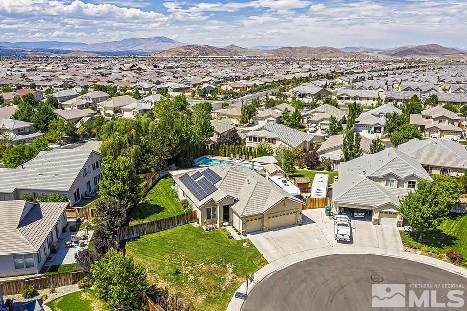 10010 Stonechase Court Reno, NV 89521 - Photo 28 of 33 an aerial view of residential houses with outdoor space