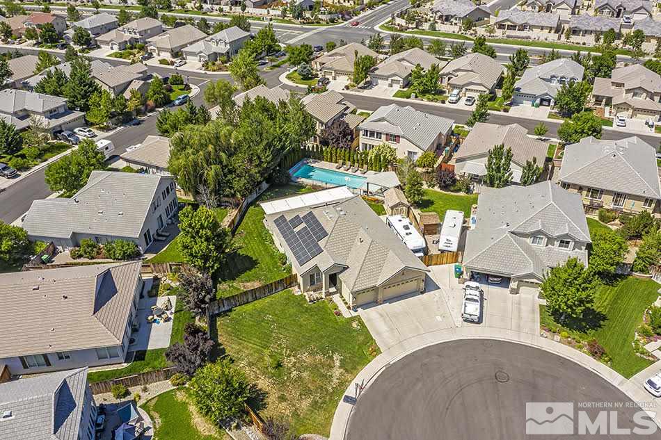 10010 Stonechase Court Reno, NV 89521 - Photo 29 of 33 an aerial view of residential houses with outdoor space