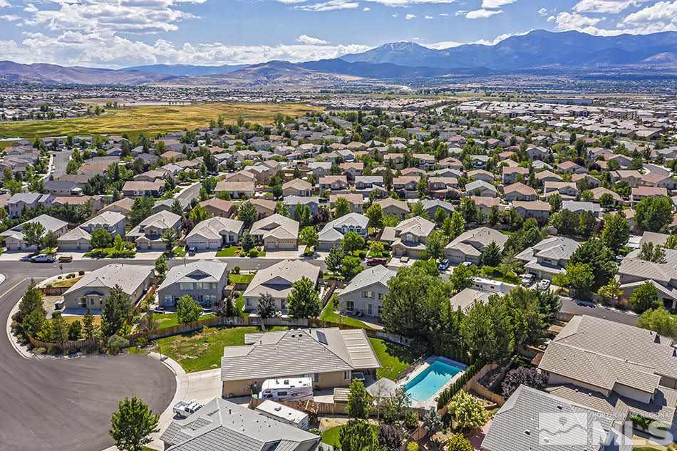 10010 Stonechase Court Reno, NV 89521 - Photo 30 of 33 an aerial view of residential houses with outdoor space
