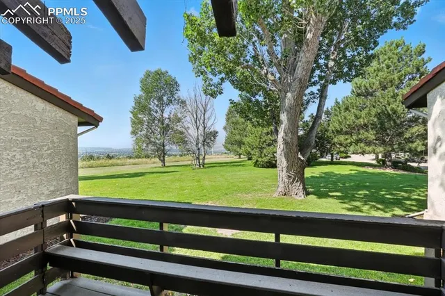 a view of outdoor sitting space