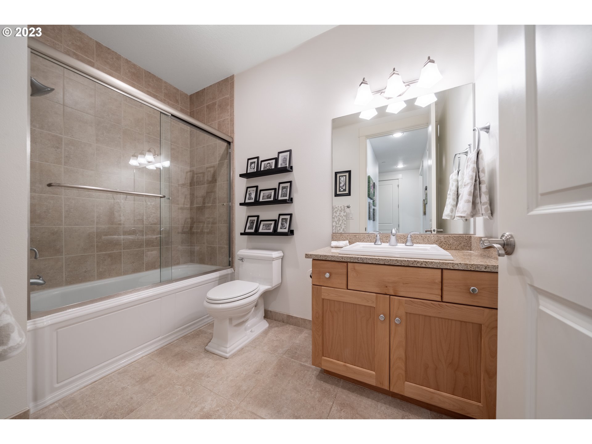 4117 Northwest 77th Avenue Camas, WA 98607 - Photo 28 of 38 a bathroom with a sink a toilet and shower