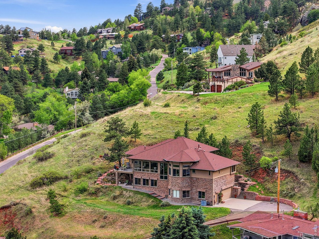 86 South Cedar Brook Road Boulder, CO 80304 - Photo 39 of 40 an aerial view of a house with yard swimming pool and outdoor seating