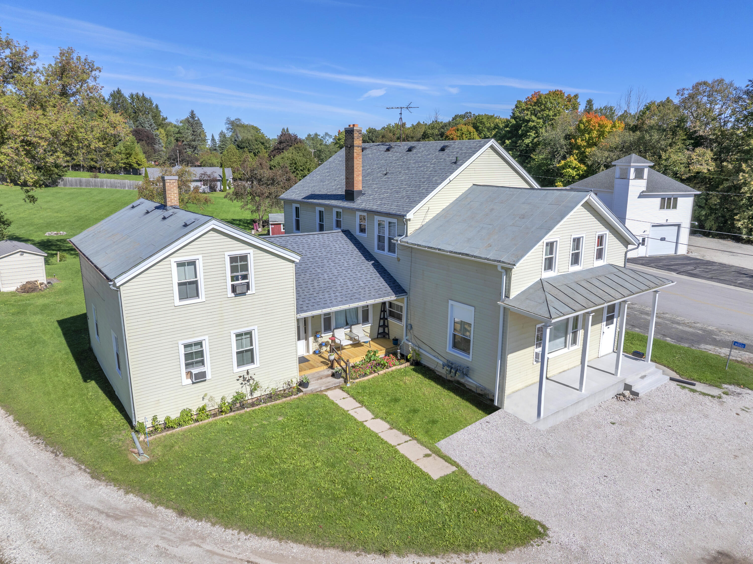 W4160 Main Road Herman, WI 53073 - Photo 1 of 39 Aerial front 1