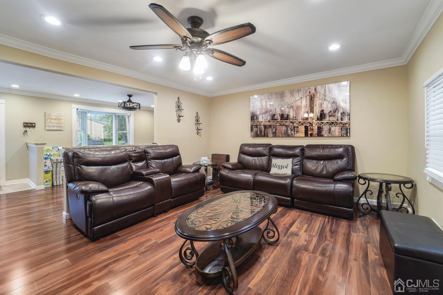 12 Fordham Road Old Bridge, NJ 08859 - Photo 10 of 32 a living room with furniture and a wooden floor