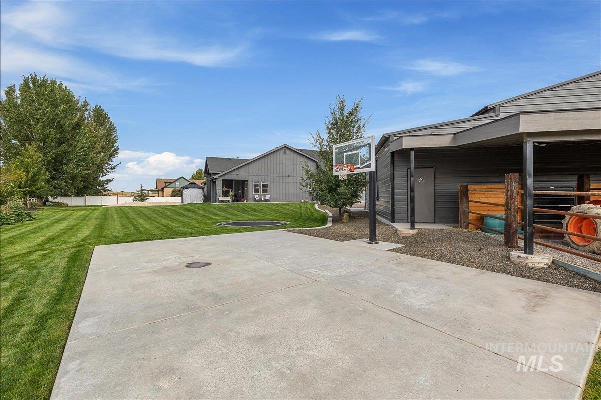 24301 Wanda Way Middleton, ID 83644 - Photo 40 of 50 View of patio with basketball hoop