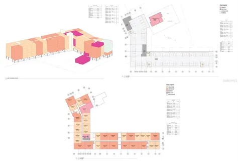 a view of a building from a balcony