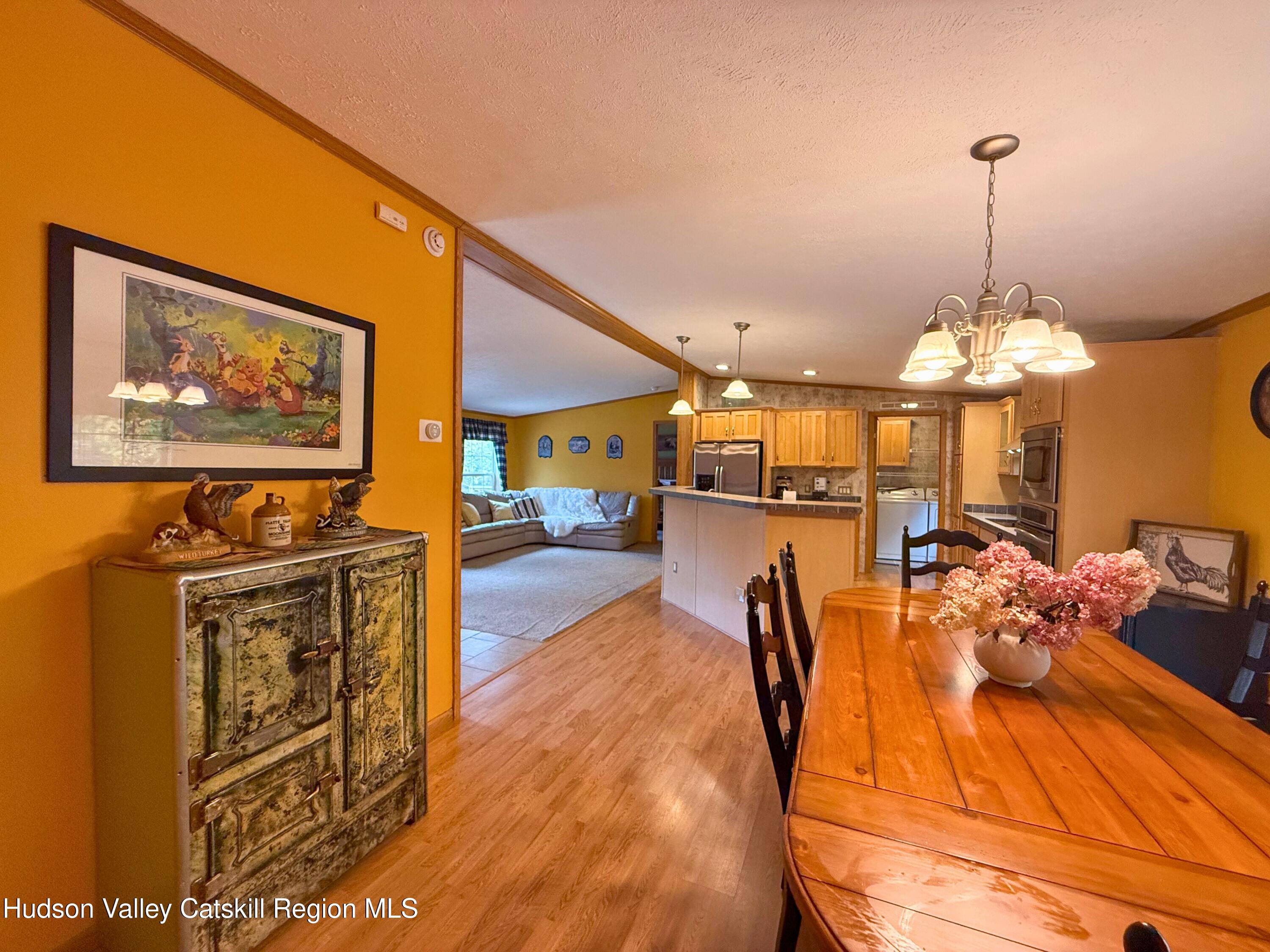 766 Hog Mountain Circle Fleischmanns, NY 12430 - Photo 14 of 31 a view of a living room and kitchen