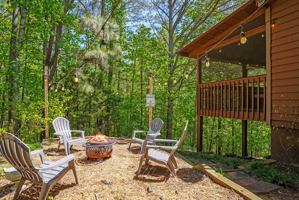 41 Courtside Court Ellijay, GA 30540 - Photo 30 of 34 a view of a chairs and table in backyard