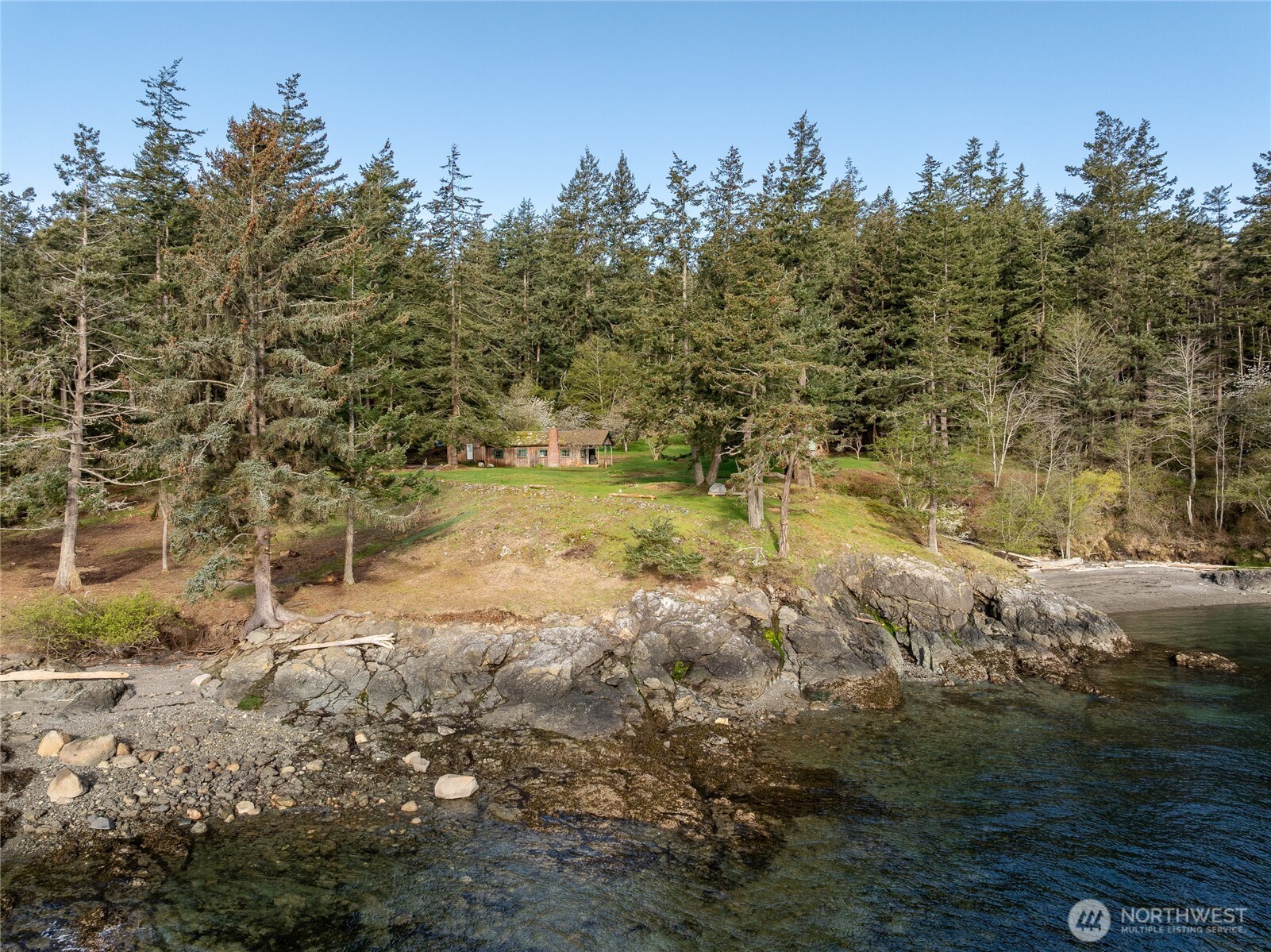 557 Old Sentinel Road Orcas Island, WA 98279 - Photo 3 of 40 a view of a yard with trees