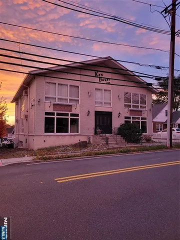 a front view of a building