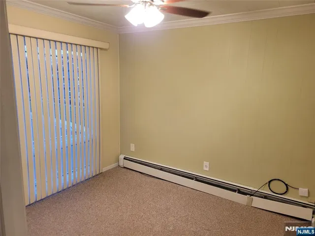 a view of a garage with rack on the wall