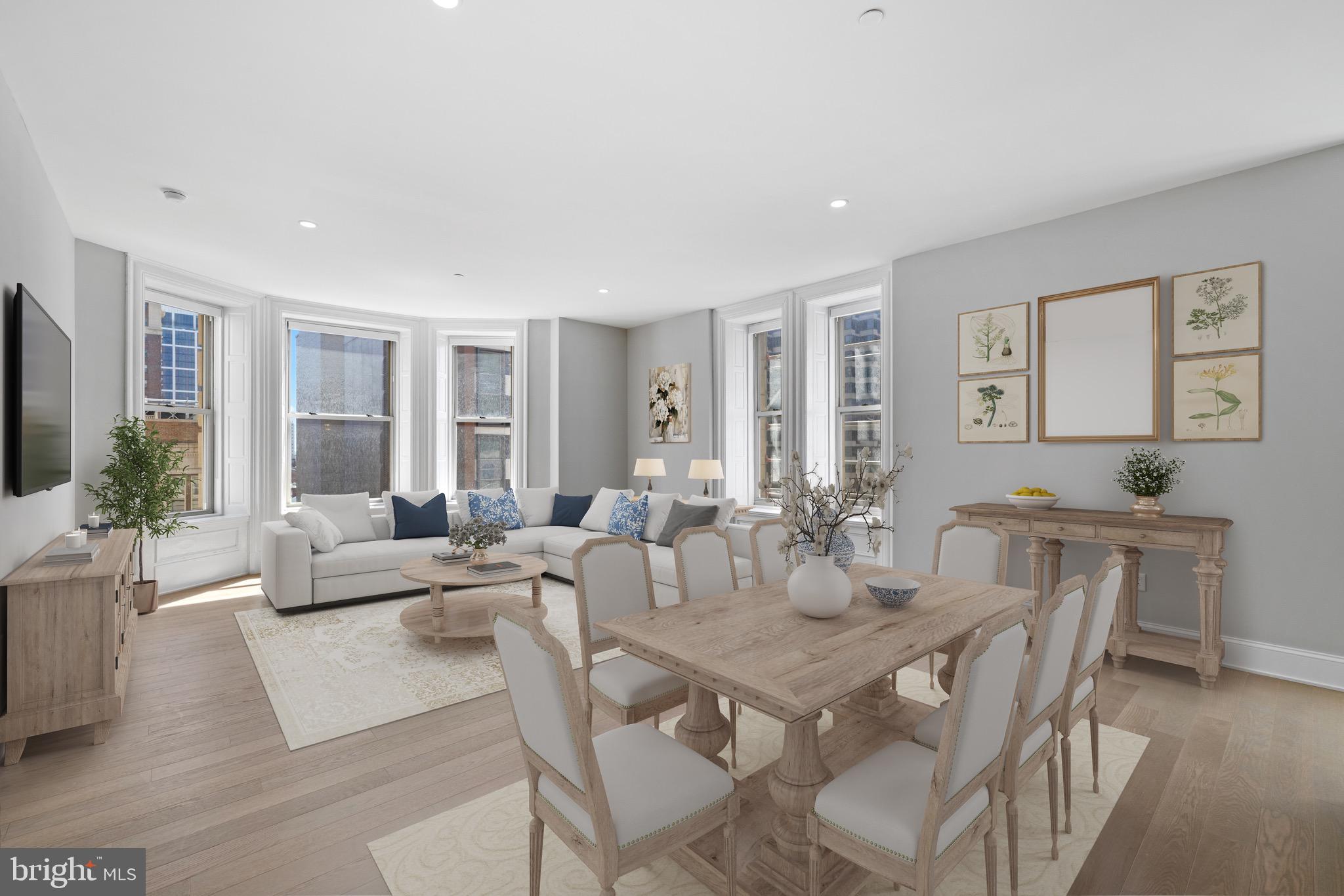 200 South Broad Street, Unit 906 Philadelphia, PA 19102 - Photo 1 of 49 a view of a dining room with furniture
