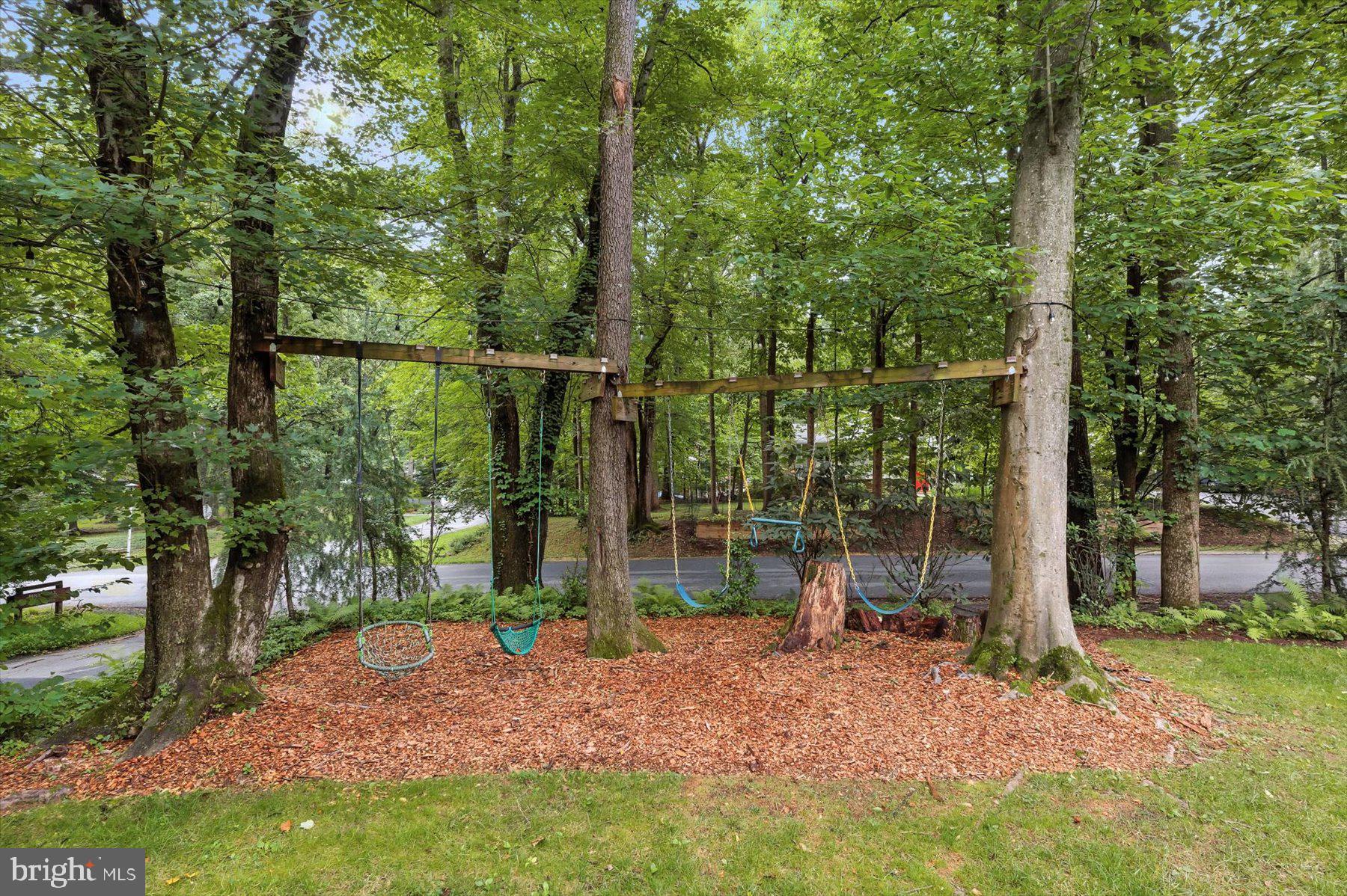 8216 Fenway Road Bethesda, MD 20817 - Photo 54 of 65 a backyard of a house with lots of green space