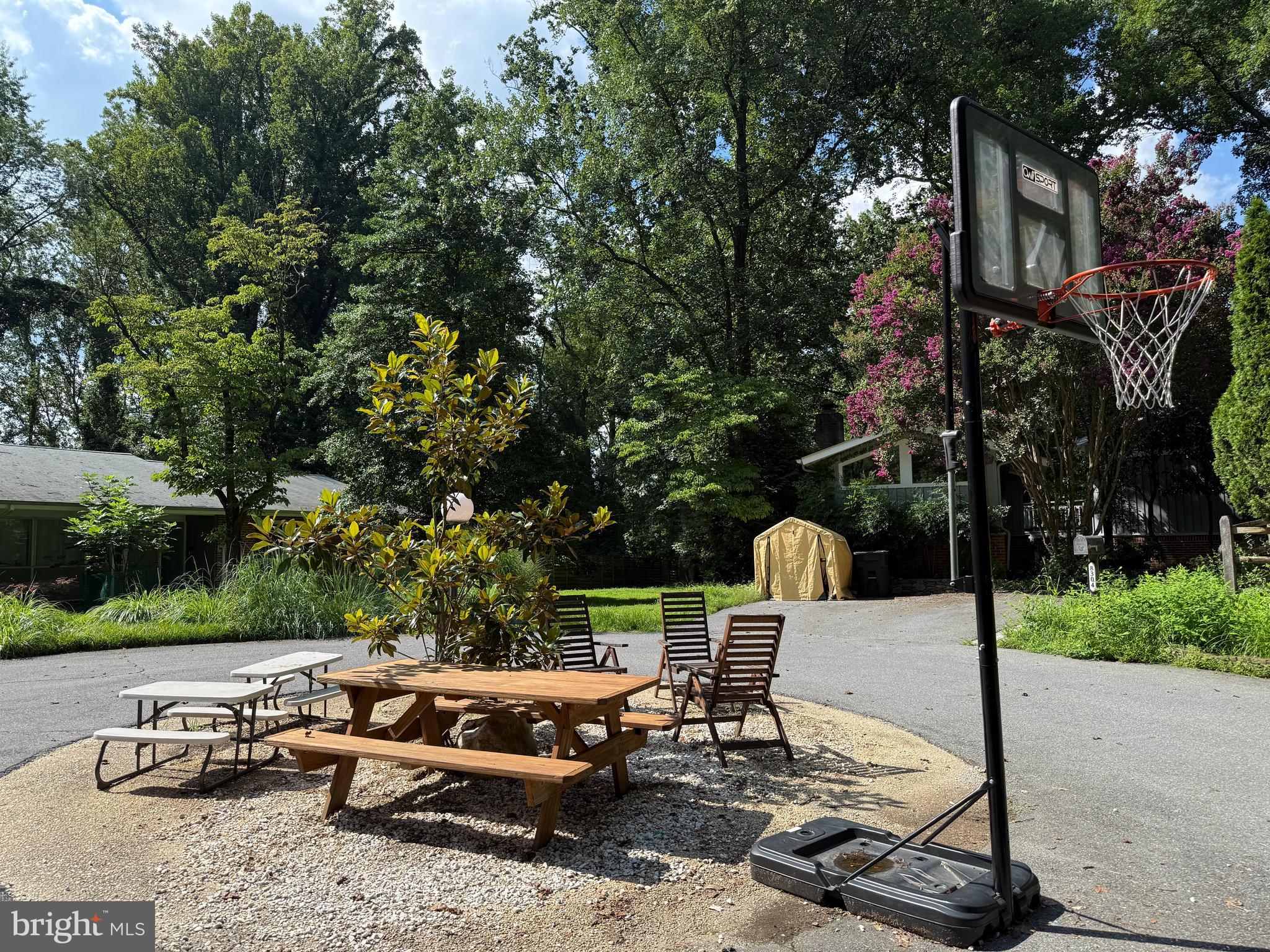 8216 Fenway Road Bethesda, MD 20817 - Photo 58 of 65 a view of backyard with swimming pool and patio