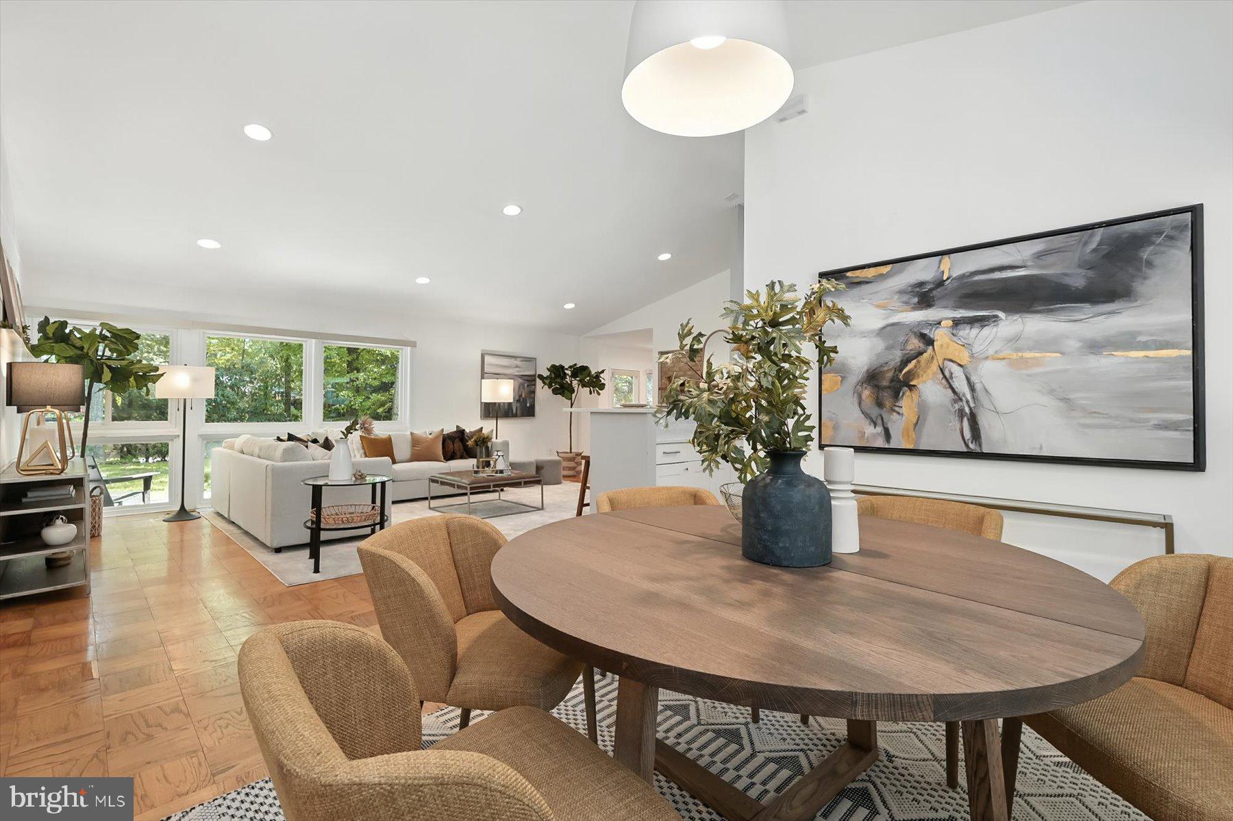 8216 Fenway Road Bethesda, MD 20817 - Photo 6 of 65 a living room with furniture and a potted plant