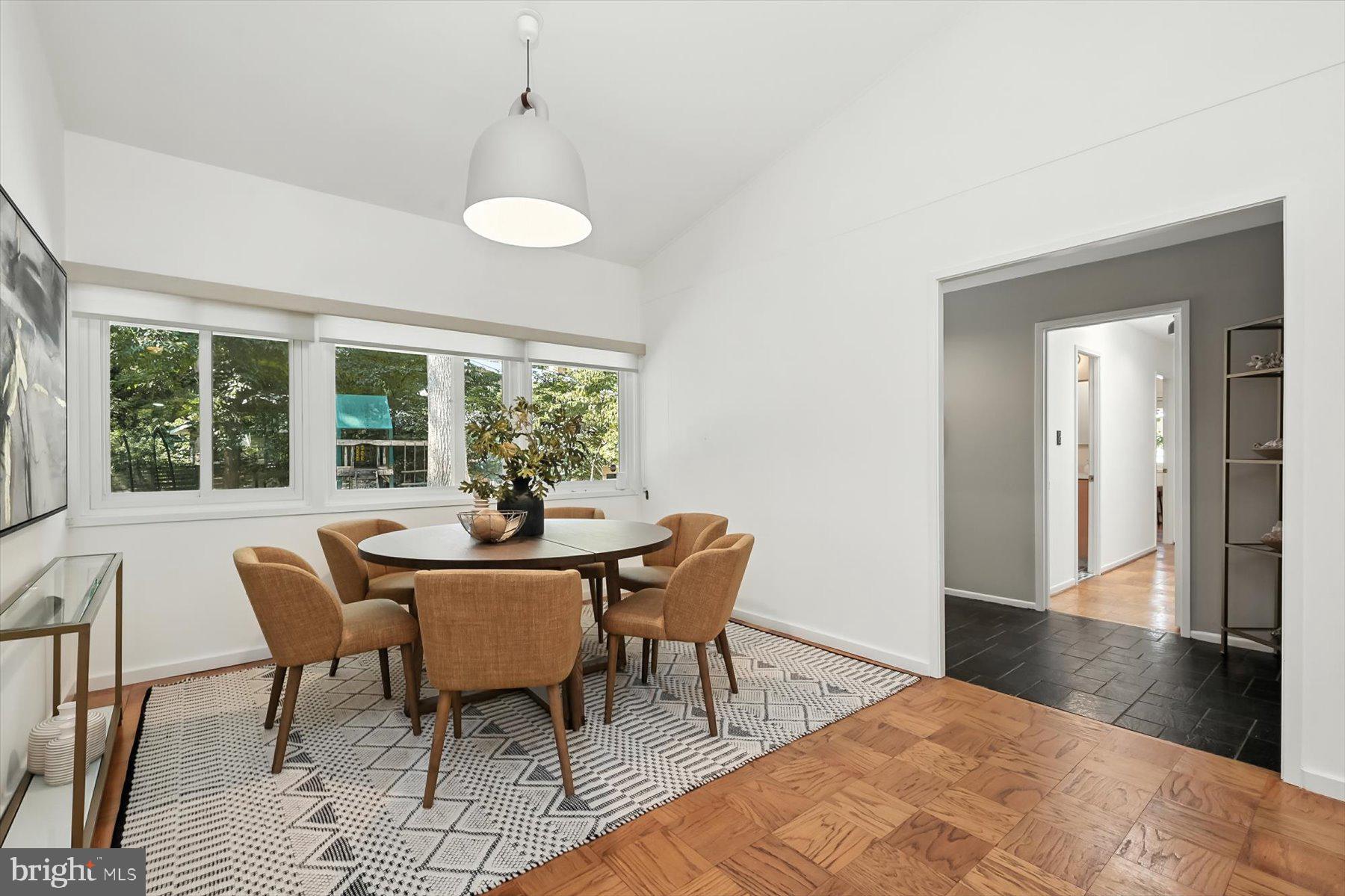 8216 Fenway Road Bethesda, MD 20817 - Photo 7 of 65 a dining room with furniture and wooden floor