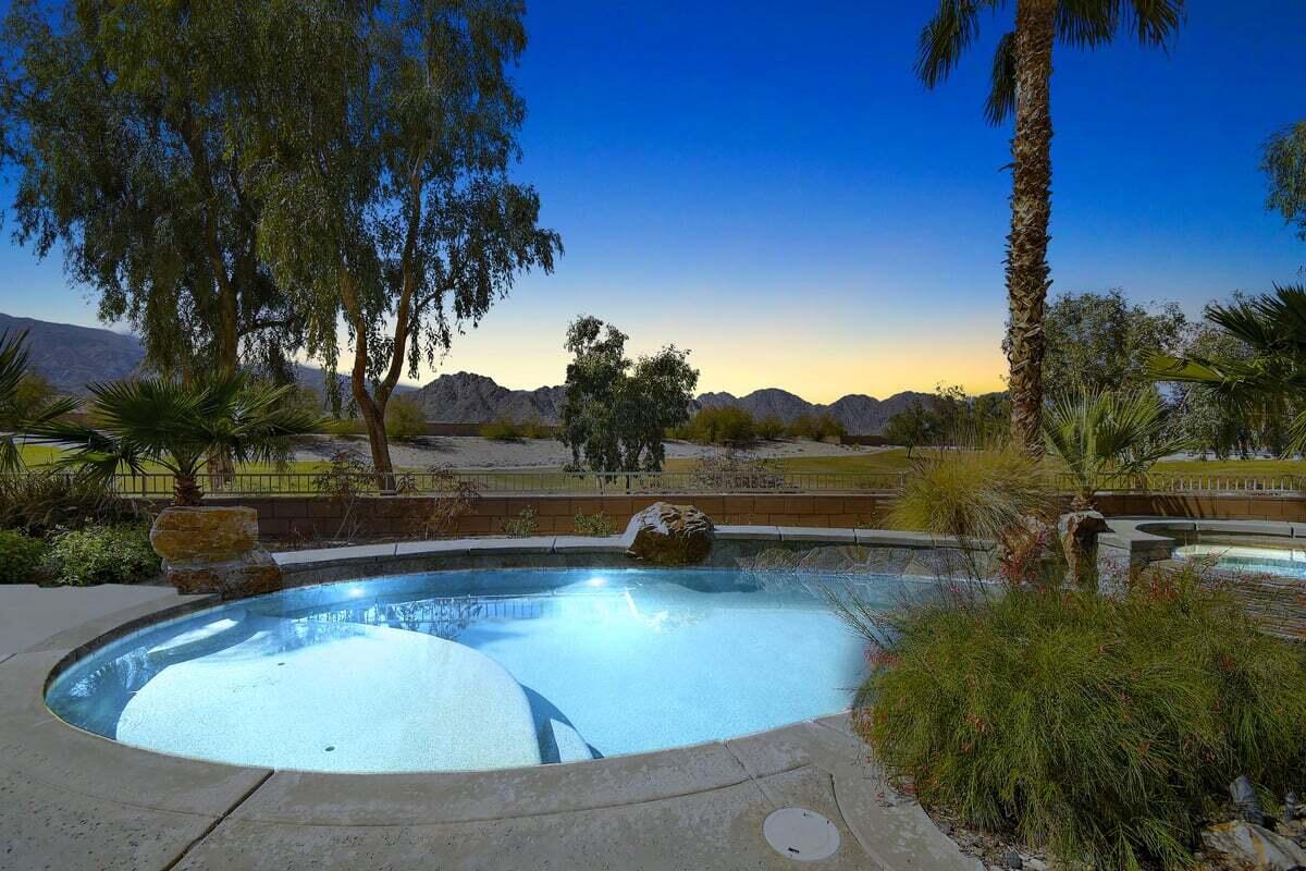 81086 Barrel Cactus Road La Quinta, CA 92253 - Photo 6 of 36 a view of lake with green space