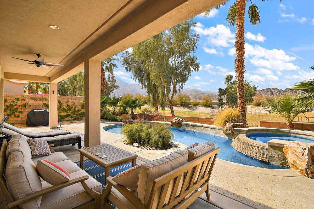 81086 Barrel Cactus Road La Quinta, CA 92253 - Photo 7 of 36 a view of yard with patio