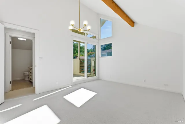 a view of an empty room