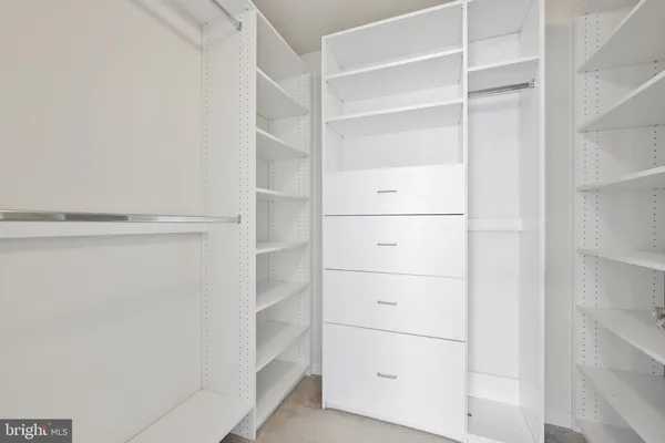 a view of walk in closet