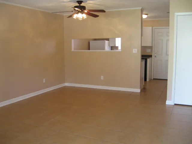 a view of an empty room