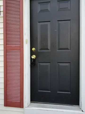 a view of entryway door