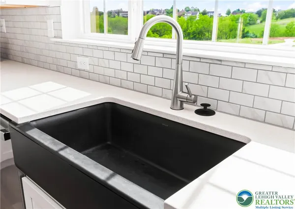 a view of a bathtub in a kitchen