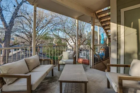 a view of outdoor space with seating