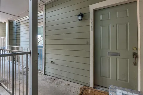 a view of front door