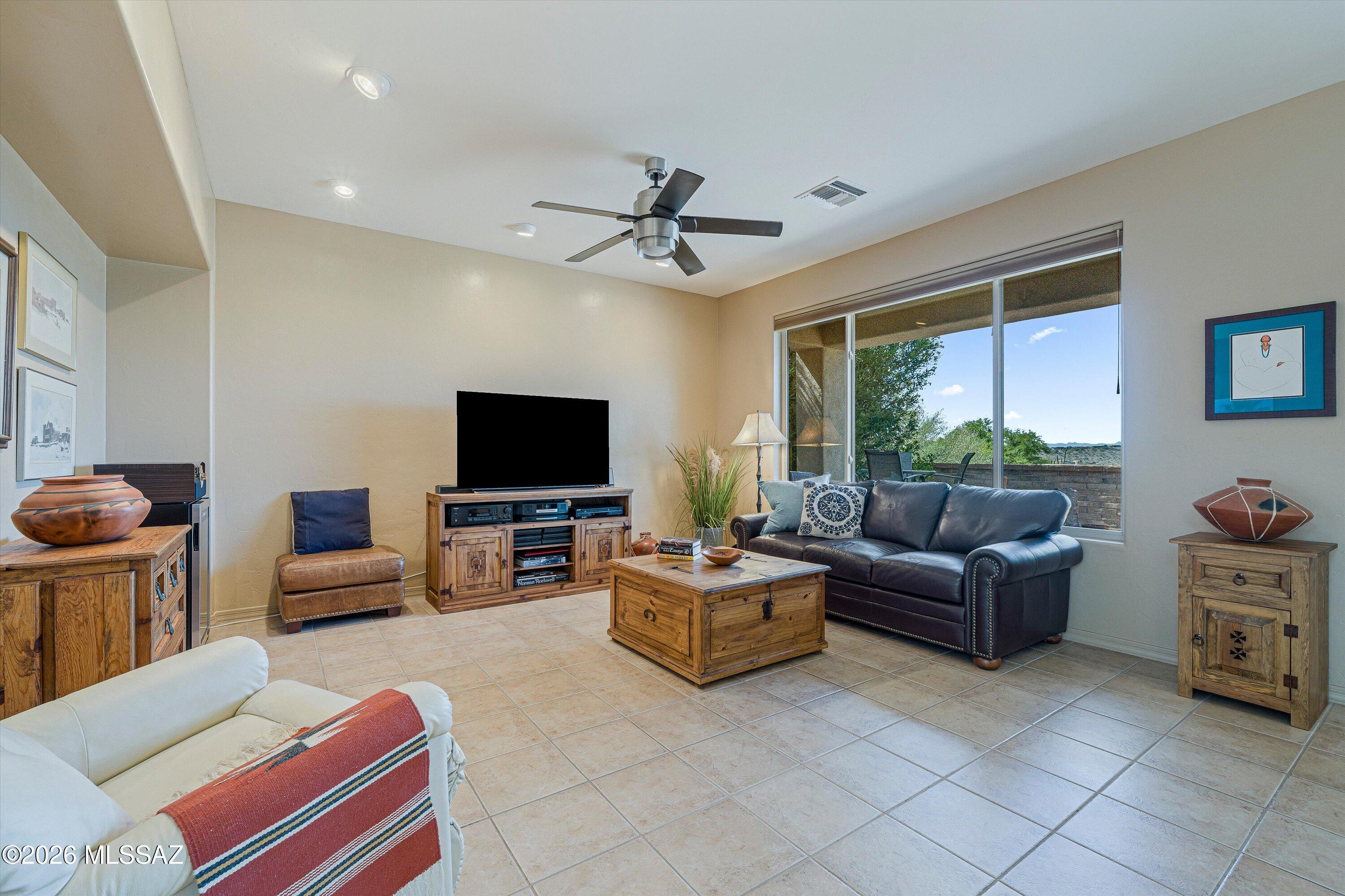 7452 East Ridge Point Road Tucson, AZ 85750 - Photo 16 of 42 Family Room with City Views