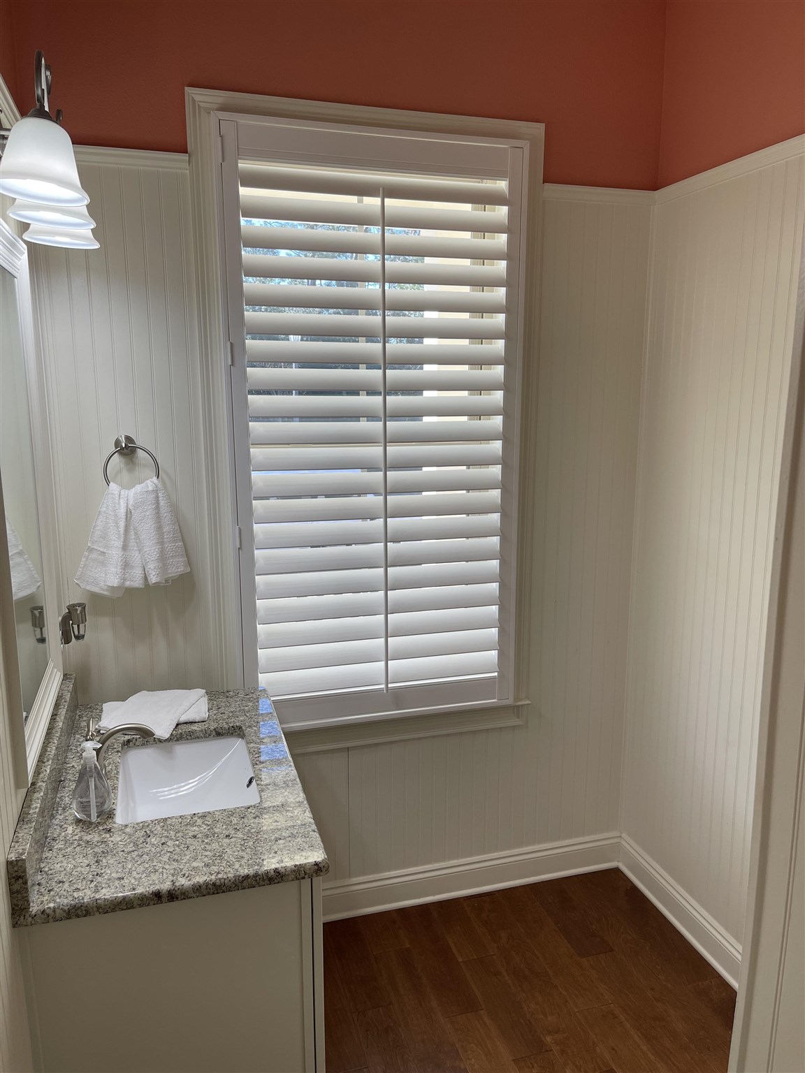 10692 Squall Line Road Pensacola, FL 32507 - Photo 9 of 29 a bathroom with a granite countertop sink and a mirror