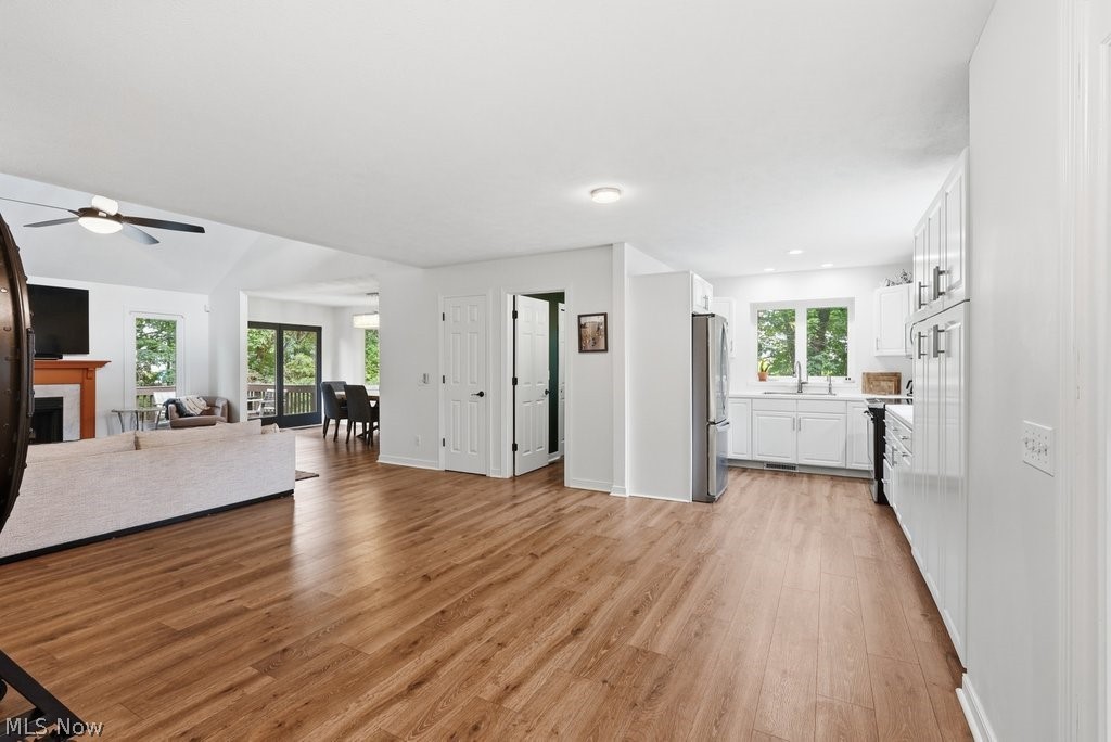 2323 Call Road Stow, OH 44224 - Photo 9 of 42 Open-concept interior featuring wood-finish flooring, white walls, and a recessed lighting