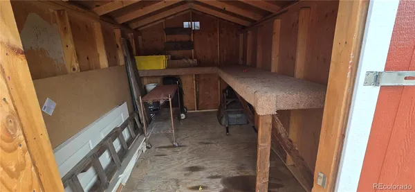 a view of storage and utility room