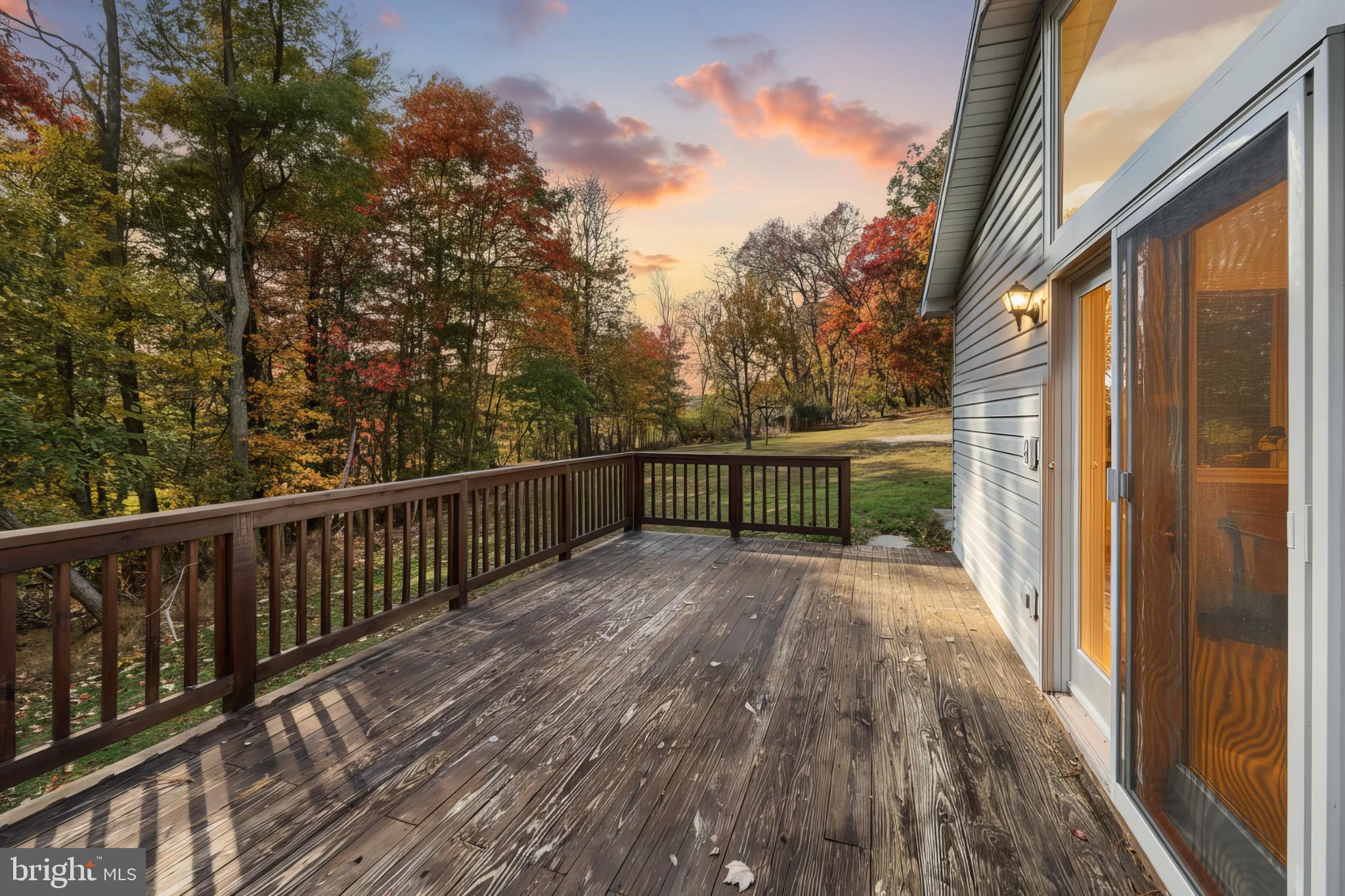200 Slate Rock Road Biglerville, PA 17307 - Photo 32 of 43 a view of balcony with wooden floor and fence