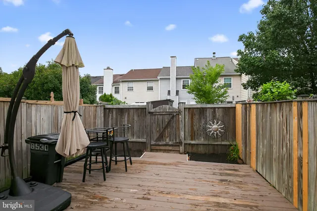 a view of outdoor space with seating area