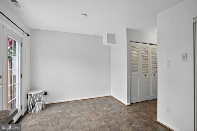 a view of an empty room