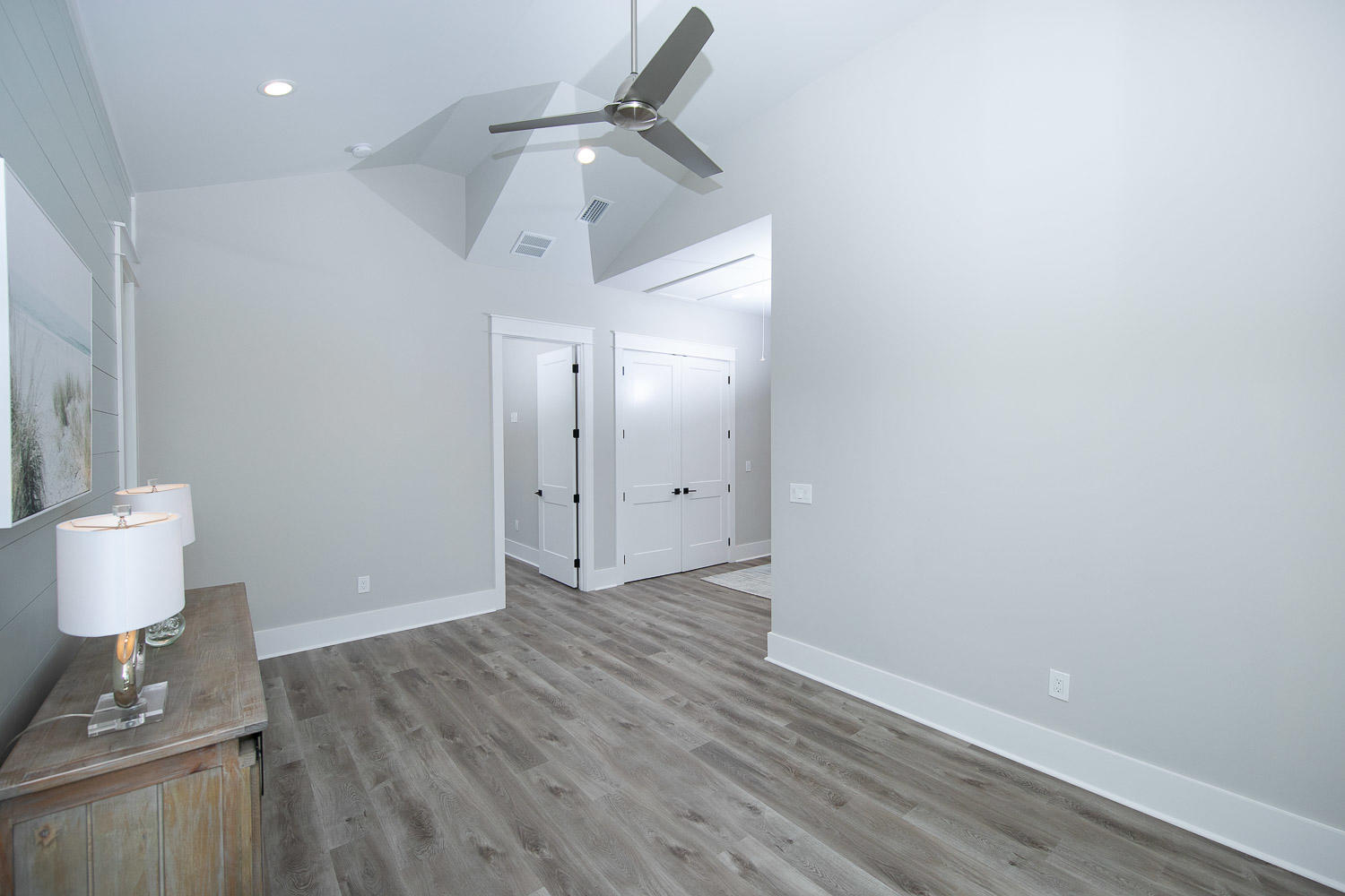 40 Kristin Court Santa Rosa Beach, FL 32459 - Photo 43 of 87 a view of an empty room and wooden floor