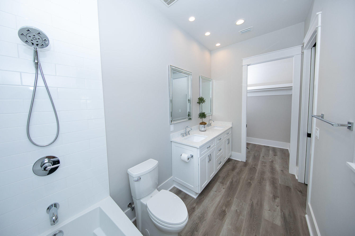 40 Kristin Court Santa Rosa Beach, FL 32459 - Photo 49 of 87 a bathroom with a double vanity sink toilet and shower