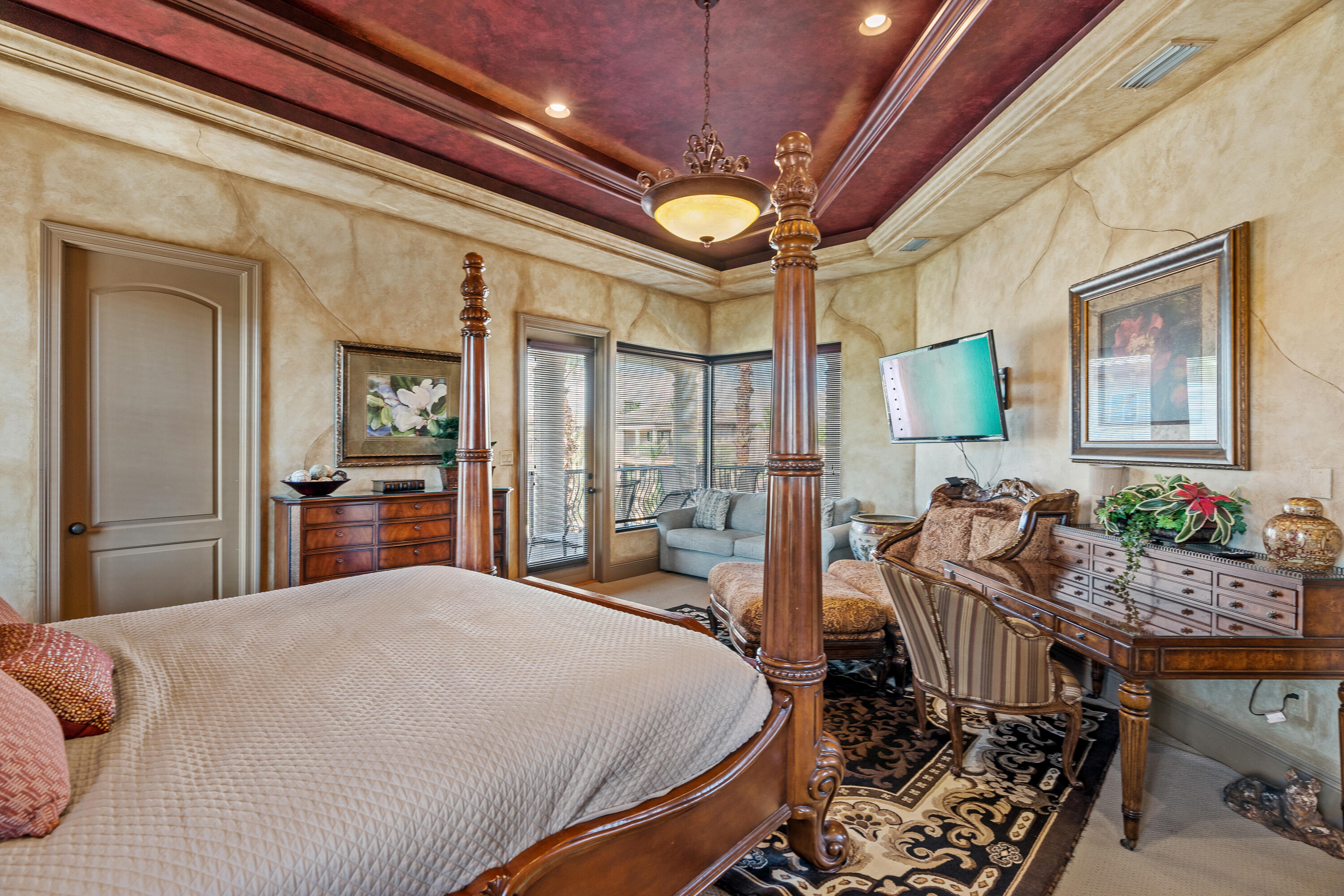 58 Rue St Tropez Miramar Beach, FL 32550 - Photo 34 of 59 a bed room with a bed and a chandelier